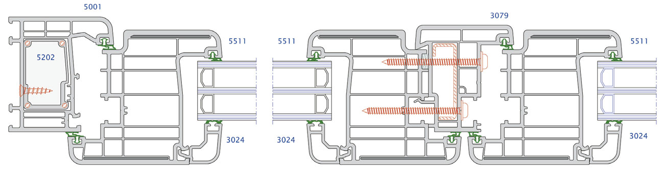 Ventanas PVC Practicables Multihoja 